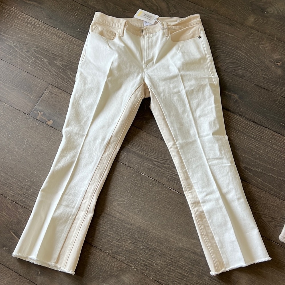 NWT Frame Denim Jeans size 32 Le Crop Mini Boot cut